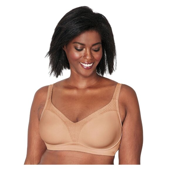 NEW Playtex Womens 18 Hour Bounce Control Wireless Bra US4699 Taupe Brown 36DD - Picture 1 of 5